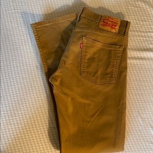 Levi’s 513 Tan 31x32 jeans